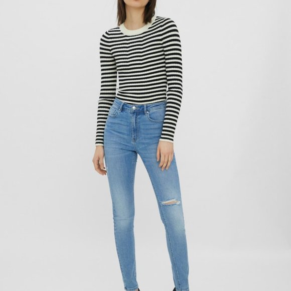 Vero Moda Skinny Destroyed Jeans - Picture 3 of 11